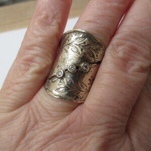 Sterling silver Cubic Zirconia CZ 925 ring Silpada R3136 Nature’s Majesty